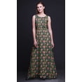 thumbnail image 4 of Bimba Floral Women Round Neck Printed Evening PartyÂ&nbsp;DressÂ&nbsp;Sleeveless Gown-Large, 4 of 5