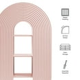 thumbnail image 2 of Daydream 58" Arched Bookshelf in Soft Pink, 2 of 9