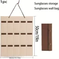 thumbnail image 6 of 1PC Nordic Wall Hook Perforation-free Creative Glasses Storage Rack (brown), 6 of 6