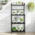 thumbnail image 2 of Costway 4-Tier Baker's Rack Microwave Oven Rack Shelves Kitchen Storage Organizer Black, 2 of 10