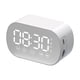 thumbnail image 1 of Altavoz Bluetooth inalámbrico HD reloj despertador reloj con espejo tarjeta Radio regalo mini estéreo, 1 of 5