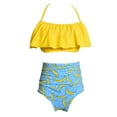 thumbnail image 1 of Women‘s Bikini Swimsuit Front Cross Lace Up Two Piece Bathing Suit, 1 of 4