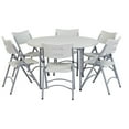 thumbnail image 2 of NPS 48" Heavy Duty Round Folding Table, Speckled Grey, 2 of 5