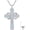 Infinity-White opal, variant on Turquoise Cross Urn Necklaces for Human Ashes 925 Sterling Silver Urn Necklaces Cremation Keepsake Memorial Pendant Necklace for Ashes for Loved One Human Pet