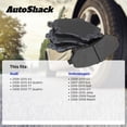 thumbnail image 3 of AutoShack Front & Rear Ceramic Brake Pad Set for Volkswagen, Jetta 2005-2010 Golf 2010, 2012-2013 Rabbit 2006-2009 Passat 2006-2009 GTI 2006-2010, FWD AWD L4 1.8L 1.9L 2.0L L5 2.5L V6 3.6L, 3 of 5