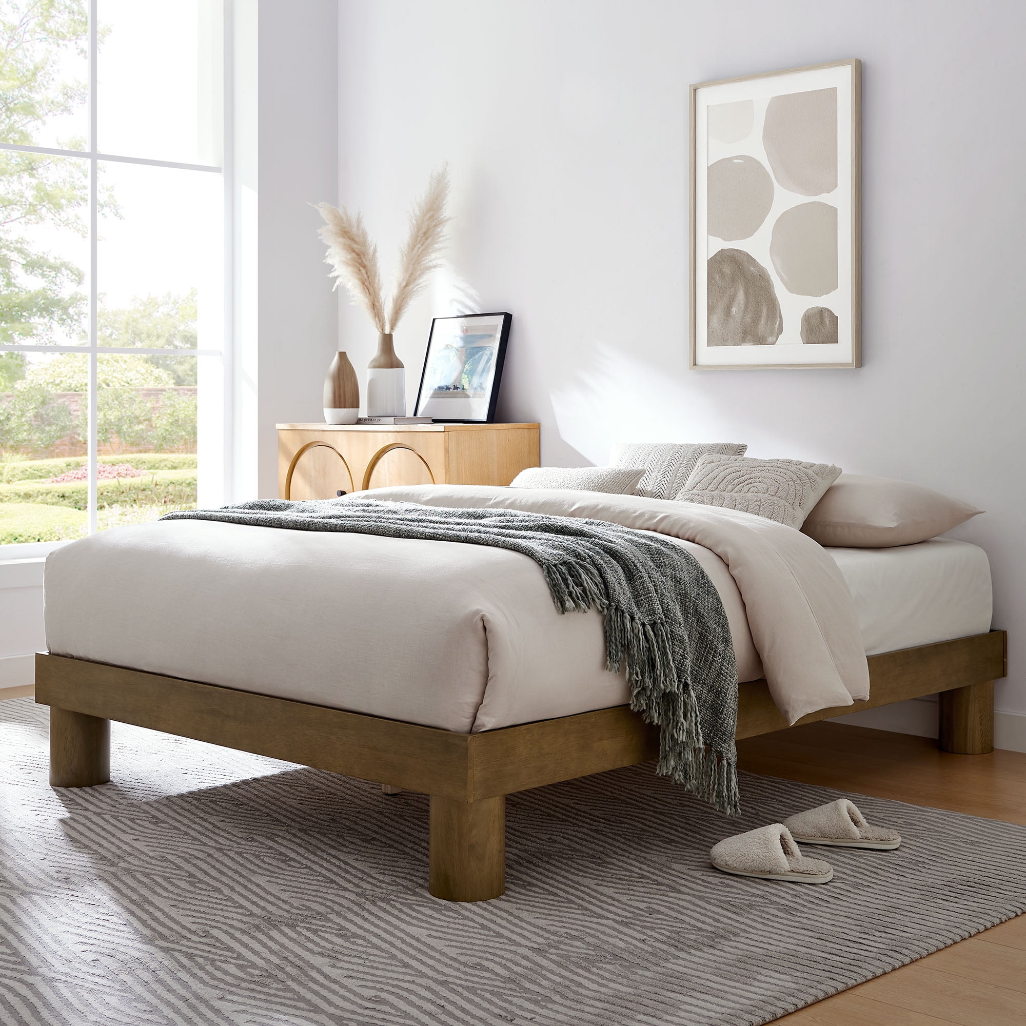 Sauder Summit Station Mate's Bed, Laurel Oak Finish - Walmart.com, image size:2000x2000
