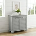 thumbnail image 2 of Crosley Furniture Lydia Linen Laundry Hamper, Gray, 2 of 12