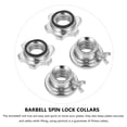 thumbnail image 3 of MOKKHNB 4 Pcs Barbell Weight Clips for Secure Attachment in Gym Training and Strength Training, 3 of 7