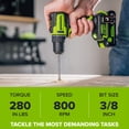 thumbnail image 3 of Greenworks PowerAll 24V Brushless 3/8" Drill Driver with 2Ah Battery and Hand Tools, PK301A1, 3 of 18