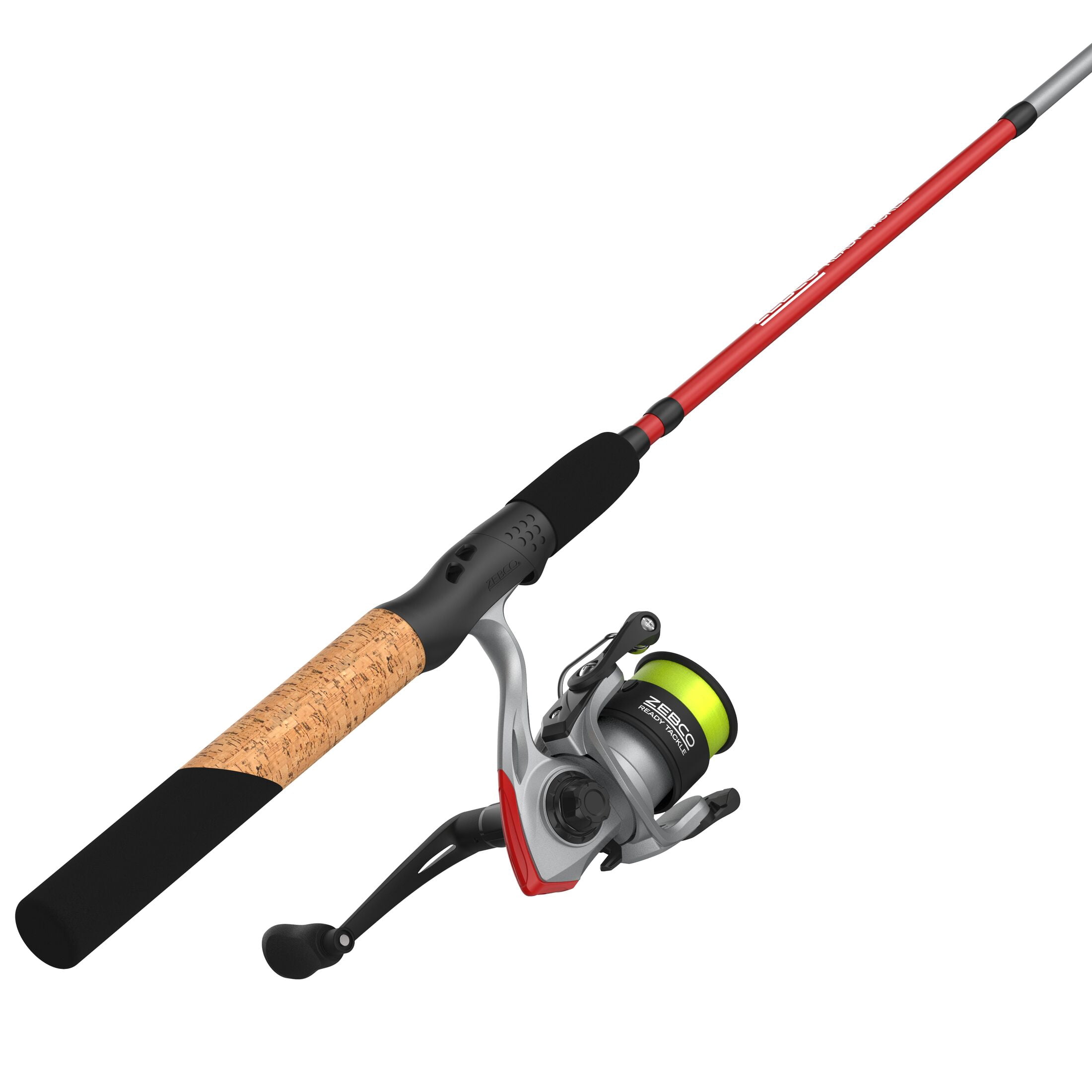 Zebco Ready Tackle Crappie Spinning Combo, 6-Foot 6-Inch, 2-Piece Fishing Rod, Size 10 Reel, 4-Pound Line, 21-Piece Tackle Kit