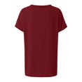 thumbnail image 5 of Mittory Womens Tops V-Neck Drop Shoulder Casual Summer T-Shirt Trendy Tshirt with Pocket, 5 of 5