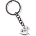 thumbnail image 1 of Porte-clés Charme Réaliste Cheval à Bascule de Emerald Park Jewelry (Argent, Alliage, Femmes), 1 of 2