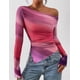 thumbnail image 2 of Blusa PRETTYGARDEN Mujer Hombros Descubiertos Y2K Tie Dye de Malla, 2 of 9
