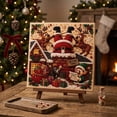 thumbnail image 4 of Christmas Pearl Diamond Art Kit for Adults, 7.87in Santa Chimney Bead Painting Craft Set with Tools for Holiday Home Decor, 4 of 6