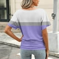 thumbnail image 3 of fatyb Womens Summer Tops V Neck Casual T Shirts Printed Short Sleeve Side Ruched Summer Blouses for Women, 3 of 6