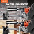 thumbnail image 3 of Diamond Core Drilling Machine, 10in Wet Concrete Core Drill Rig with Stand Wheels, 750RPM Speed & 1-1/4" Thread & Lifting Handle, 10in Drilling Diameter for Concrete Brick Block Stone, 2500W, 3 of 9