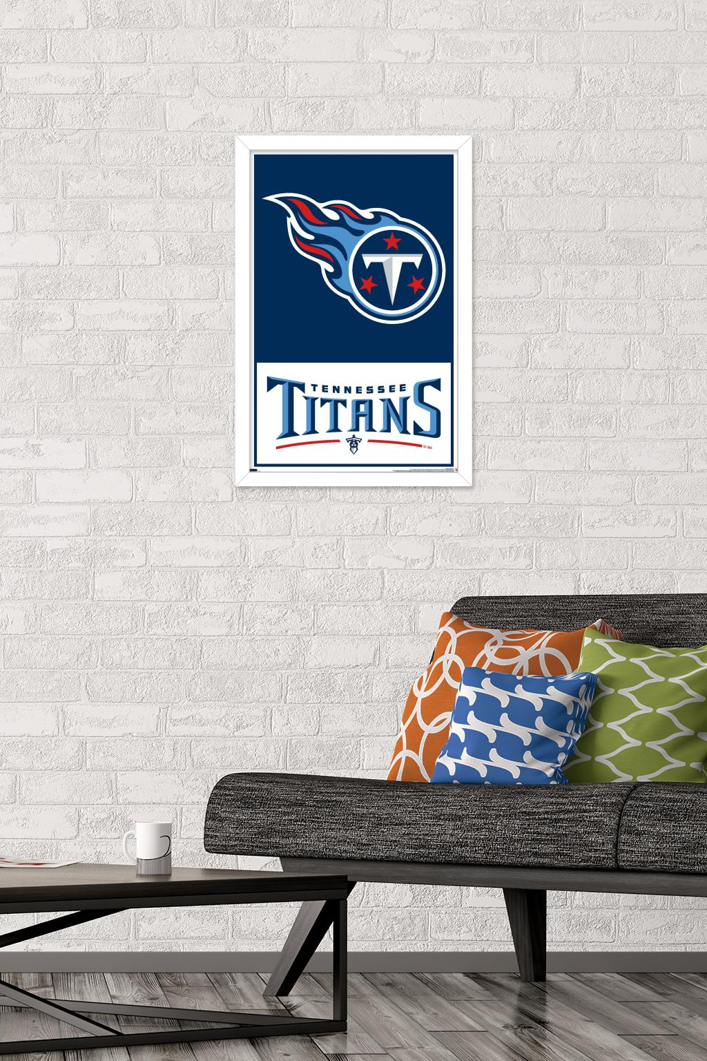 NFL Tennessee Titans - Logo 21 Wall Poster, 14.725" x 22.375", Framed