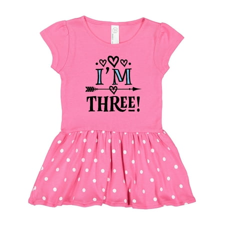 

Inktastic 3rd Birthday 3 Year Old Arrow Gift Toddler Girl Dress