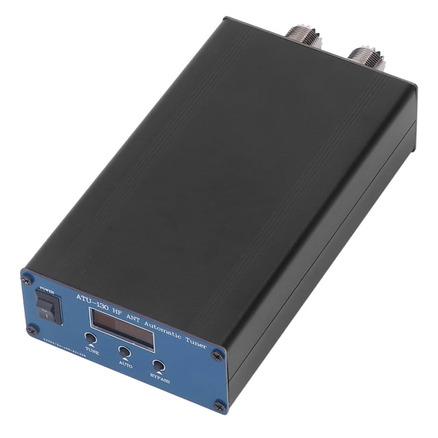 Sintonizador de antena automático sintonizador de antena automático de onda corta 18-50MHz Aleación de aluminio Disipación de calor rápida 10-15VDC para la mayoría de las ANGGREK Otros