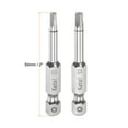 thumbnail image 2 of Uxcell S1 S2 Magnetic Square Screwdriver Bit 1/4" Hex Shank 2" Length Screw Driver, 10 Pack, 2 of 6