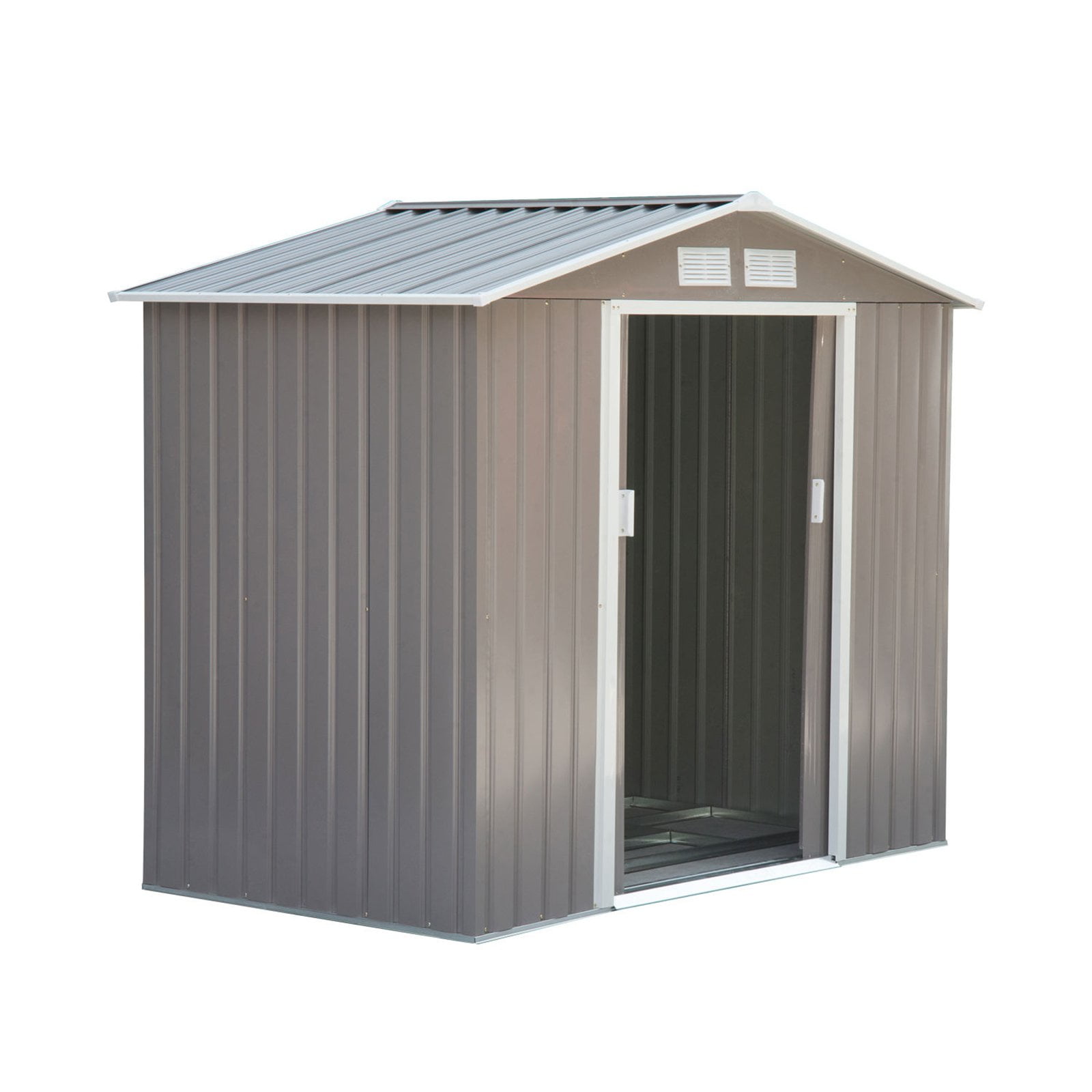 Outsunny Outdoor Metal Garden Storage Shed Com