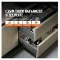 thumbnail image 2 of 18 Inch Drawer Slides 6 Pairs, Full Extension Steel Runners - Heavy Duty 100 Lbs Capacity, Soft-Close, Bottom Mount, Locking Mechanism, 2 of 7