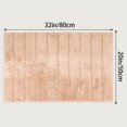 thumbnail image 7 of Unique Bargains Soft Stripe Bathroom Rug Rubber Backing Quick Dry Bath Rug Khaki 20" x 32", 7 of 7