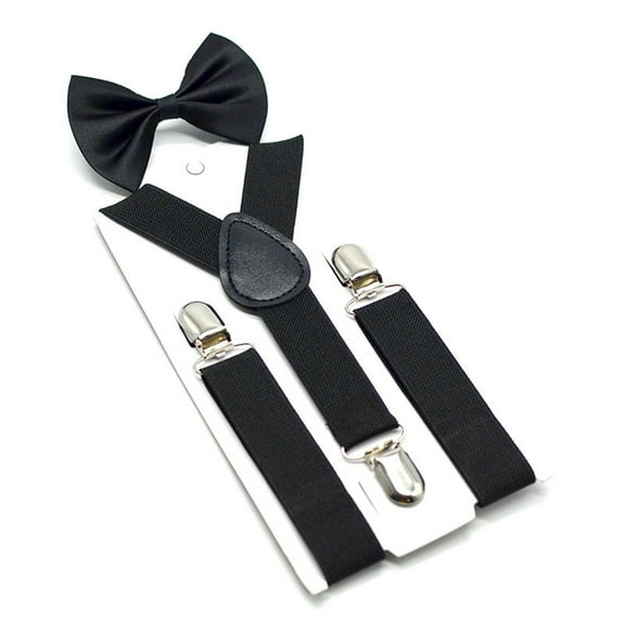 COOLHOOD 2pcs Fashionable Kids Suspenders Adjustable Elastic Band Work Suspenders Belt for Weddings and Parties