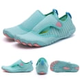 thumbnail image 2 of YOUYEDIAN Girls Boys Swim Water Shoes Kids Barefoot Aqua Sneakers Shoe for Beach Hiking Diving Boating River Outdoor Water Sports (Cyan, 6 Big Kid), 2 of 8