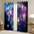 thumbnail image 2 of Castle Fairy Teens Feather Dreamcatcher Curtains Pack of 2 (42x84 Each),Universe Cosmos Curtains Blackout,Bohemian Boho Theme Bedroom Curtains,Lightweight Room Decor, 2 of 6