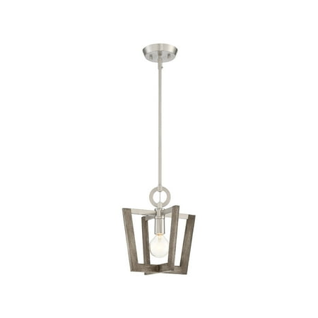 

Satin Platinum Tone Finished Mini Pendants 12 Wide Medium Base 1 Light Fixture