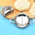 thumbnail image 4 of Stainless Steel Dumpling Maker Dumpling Wrapper Dumpling Mold,pie Maker Tool Ravioli Press Dough For-large Dumpling Mold Qyroadwolf, 4 of 5