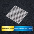 thumbnail image 5 of Stopper Kitchen Bathroom Shower Drain Cover Colander Bathroom Accessories 304 stainless Floor drain pad Sink Strainer Square Drain Cover Hair Filter 8.6CM, 5 of 7
