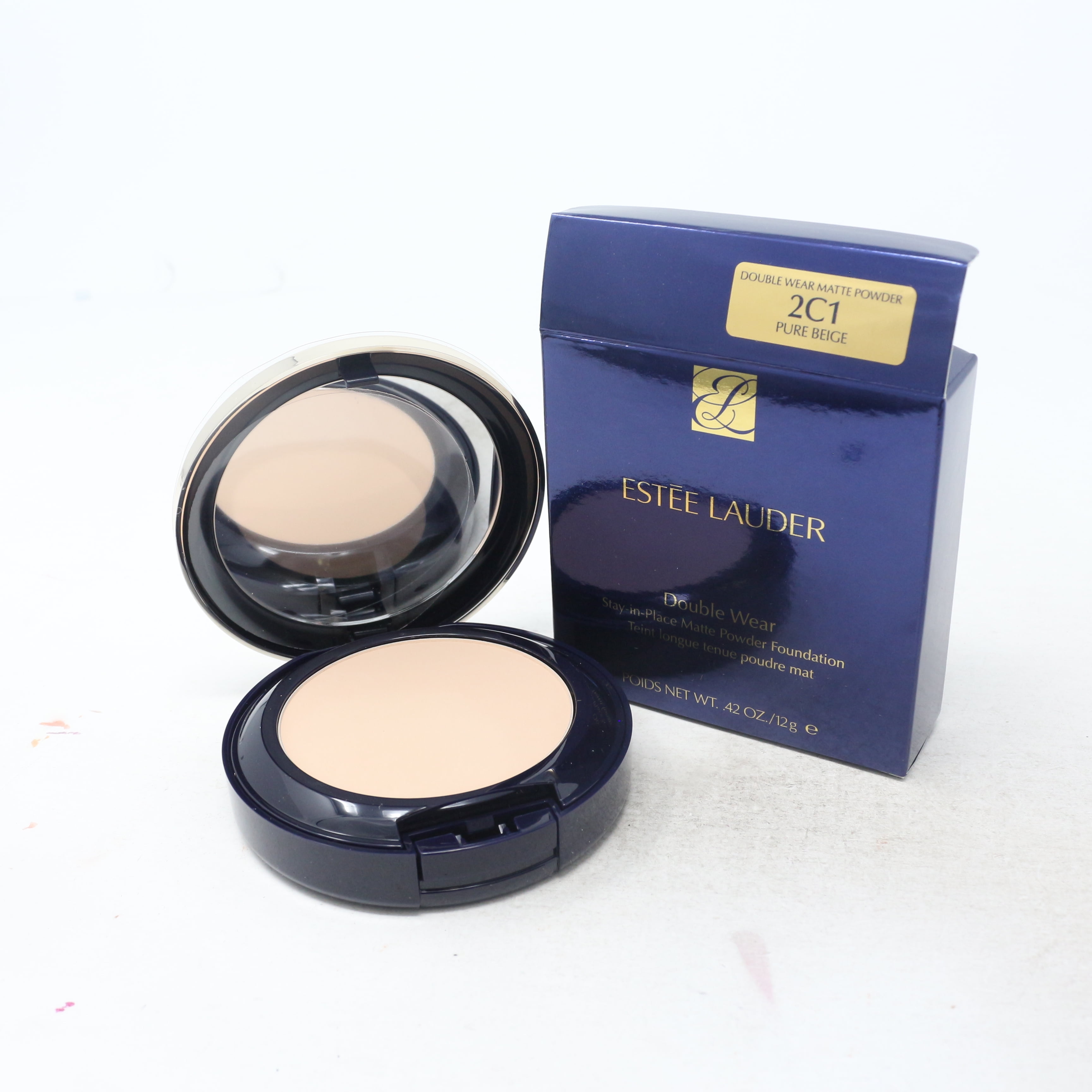 Estee Lauder Double Wear Stay-in-Place Matte Powder Foundation SPF10, 1N2 Ecru, 0.42 oz