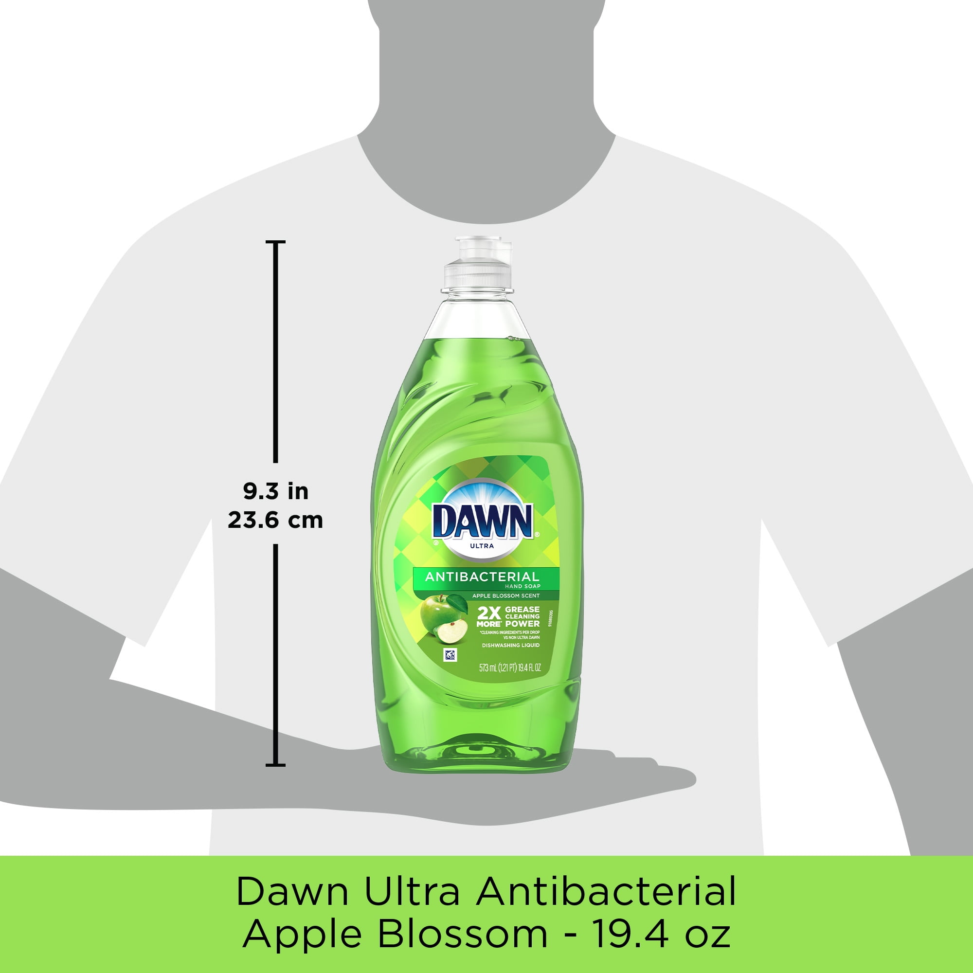 Dawn Dishwashing Liquid, Antibacterial, Apple Blossom Scent 18 Fl Oz, Hand  Soaps