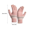 thumbnail image 3 of Qarigey Guantes cálidos de invierno para pantalla táctil, mitones de punto elásticos para mujer, suaves y cálidos, de amplia aplicación guantes y mitones Negro, 3 of 6