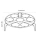 thumbnail image 3 of Rejilla de vapor de acero inoxidable engrosada | Soporte de cocina multifuncional para huevos y verduras | Rejilla de vapor compacta de 15,5 x 15,5 x 3 cm para ollas, 3 of 6