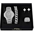 thumbnail image 5 of Bling-ed Out It's Lit! Hip Hop Watch & Jewelry Set w/Cuban Chain Bracelet, Kite Bling Earrings & Ring - GJM13, 5 of 7