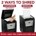 thumbnail image 3 of GBC AutoFeed+ Home Office Shredder, 100X, Super Cross-Cut, 100 Sheets, 3 of 6