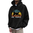 thumbnail image 2 of CONZONE Mens Casual Hoodies Long Sleeve Pullover Hoodie for Men Black Cat Graphic Fall Hooded Sweatshirts With Pocket, 2 of 4