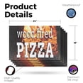 thumbnail image 2 of Wood Fired Pizza Vinyl Decal 5 Pack of 18 Inch x 24 Inch Weatherproof Heavy-Duty Adhesive Backing | Authentic Recipes, Fresh Ingredients, Restaurant Promotions | Made in USA, 2 of 6