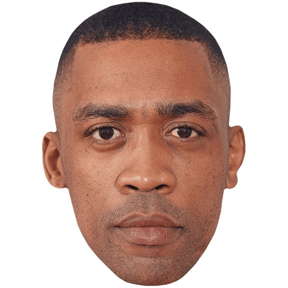 Richard Cowie Jr (Stubble) Celebrity Mask, Flat Card Face, Fancy Dress Mask