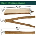 thumbnail image 4 of Bird Perches Apple Wood Large Parrot Perch, 18" Ladder for Birds Cages Parakeet Conure Cockatiel Toys Accessories Pack of 4, 4 of 8