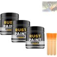 thumbnail image 1 of Rust Removal Converter Metallic Paint, 2-in-1 Rust Converter & Metal Primer, Anti-Rust Paint Rust Removal Conversion Agent with Brush,Multi-Functional Anti-Rust Paint (White), 1 of 7