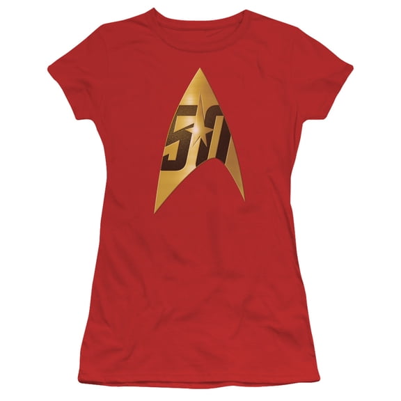 Star Trek - 50Th Anniversary Delta - Juniors Teen Girls Cap Sleeve Shirt - XX-Large