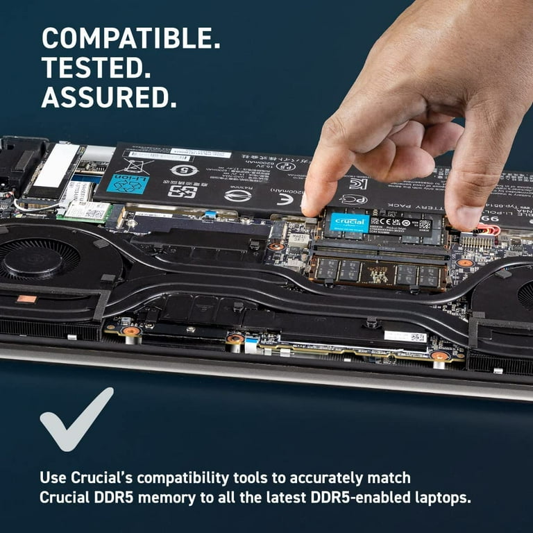 Crucial RAM 16GB DDR5 5600MT/s (or 5200MT/s or 4800MT/s Crucial RAM 16GB DDR5 5600MT/s (or 5200MT/s or 4800MT/s