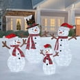 thumbnail image 1 of Ensemble de 4 Familles de Bonhommes de Neige, 1 of 5