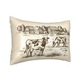 thumbnail image 2 of Bingfone Cows On The Farm Print Satin Pillowcase for Hair - Standard Size with Zipper Silky & Soft Pillow Covers,20x30 inches, 2 of 8