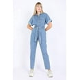 thumbnail image 3 of Banny Jeans ® Women Denim jumpsuits Short Sleeve Belted Collared Neck Button down dress, 3 of 3