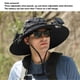 thumbnail image 4 of Solar Fan Hat Large Brim Quick Dry Breathable 3 Speeds Wind Long Battery Life Men Sun Hat Solar Fan Fishing Hat Black, 4 of 5